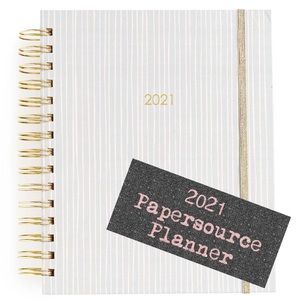 NWT 2021 Papersource Planner, Blush Stripe